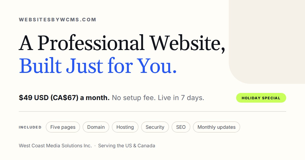 Websites By WCMS cover image