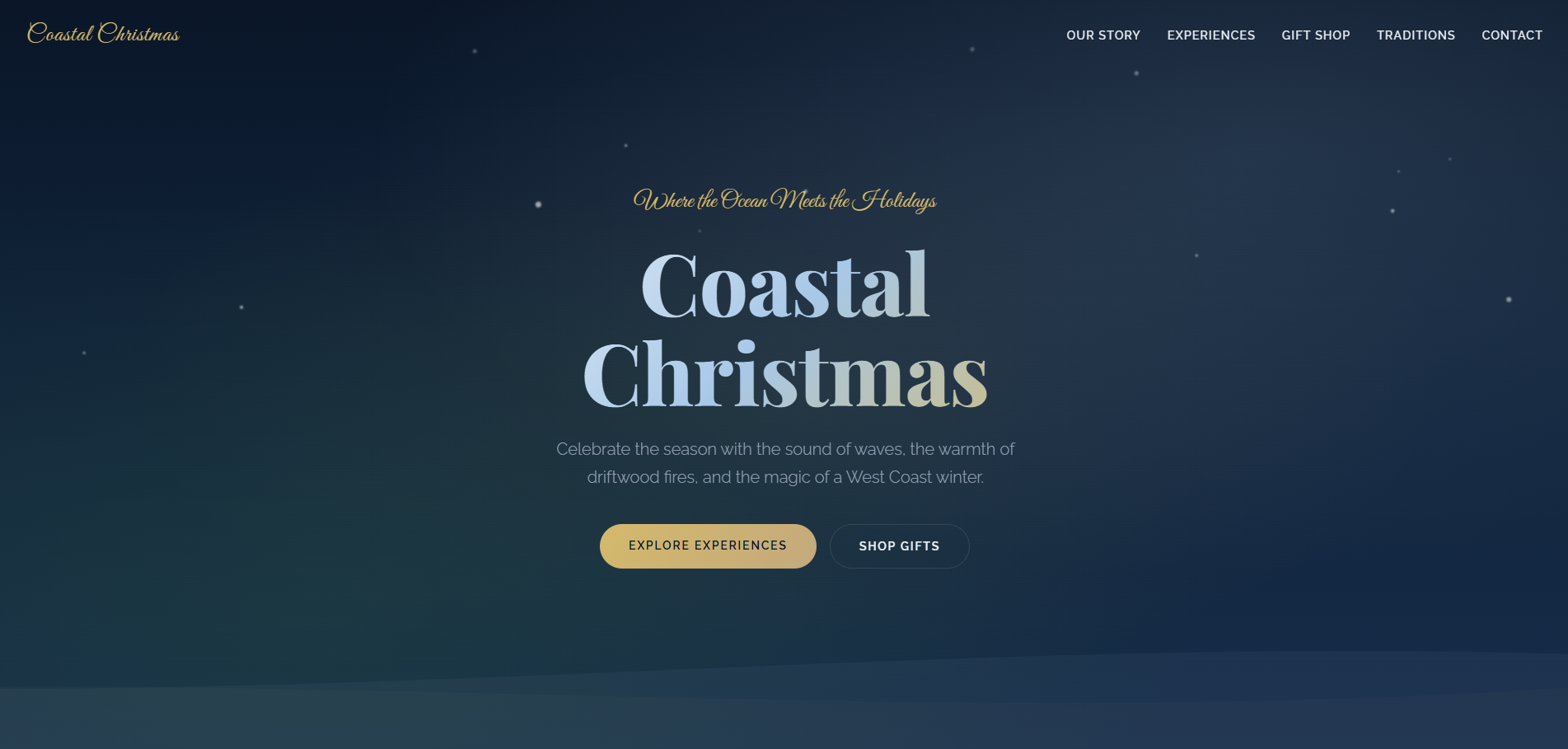 Coastal Christmas website